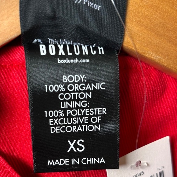 Men's Biker Disney Pixar Cars Lightning Mcqueen Racing Red Jacket Size XS New - Picture 16 of 16